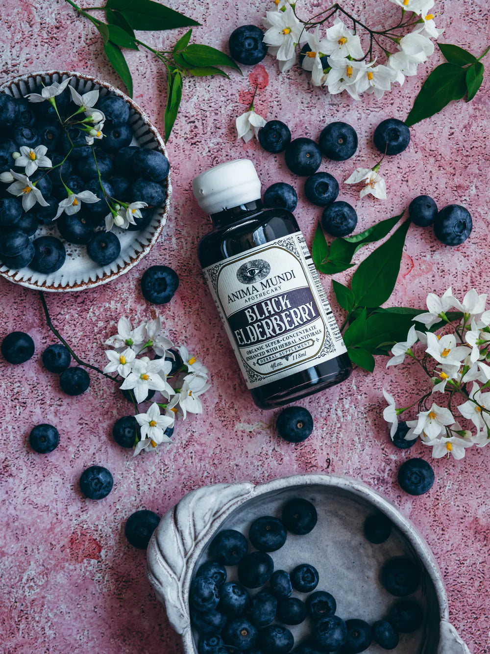 Black Elderberry Elixir (antiviral + adaptogen)