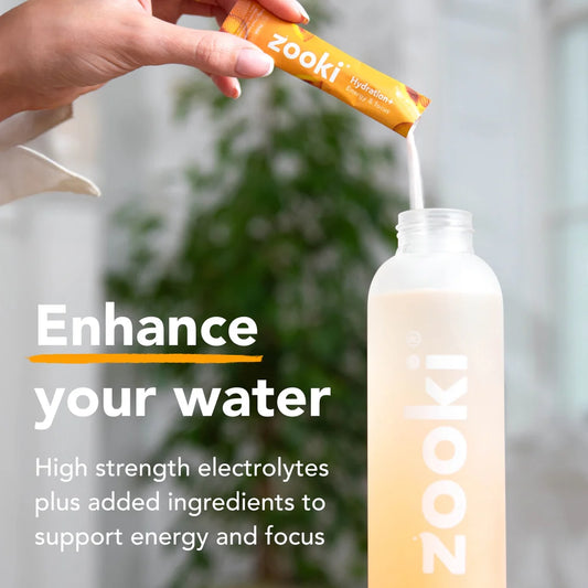 30x Zooki Electrolyte + Energy and Focus Peach Flavour